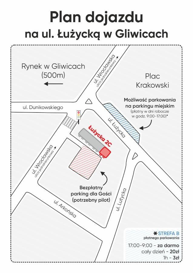Kairos Apartments - Szafir - Darmowy Parking, Scisle Centrum Гливице Экстерьер фото